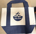 Mini Canvas Tote Bag - Navy