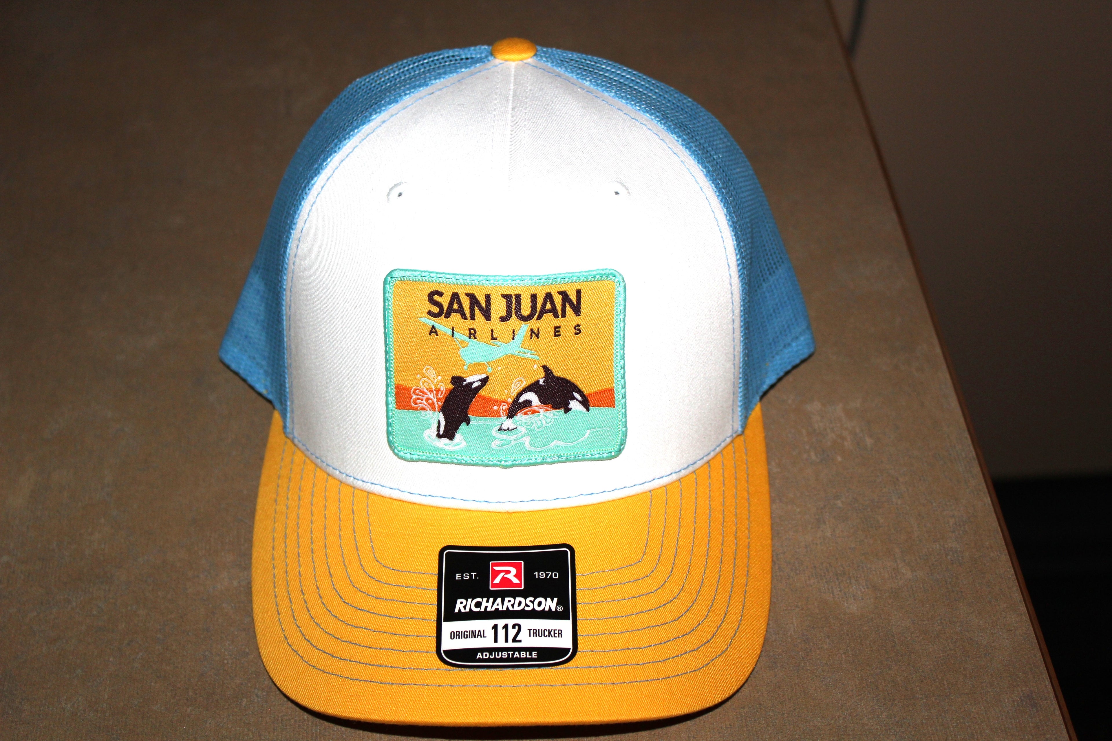 SJA - Blue and Yellow Mesh Trucker Hat