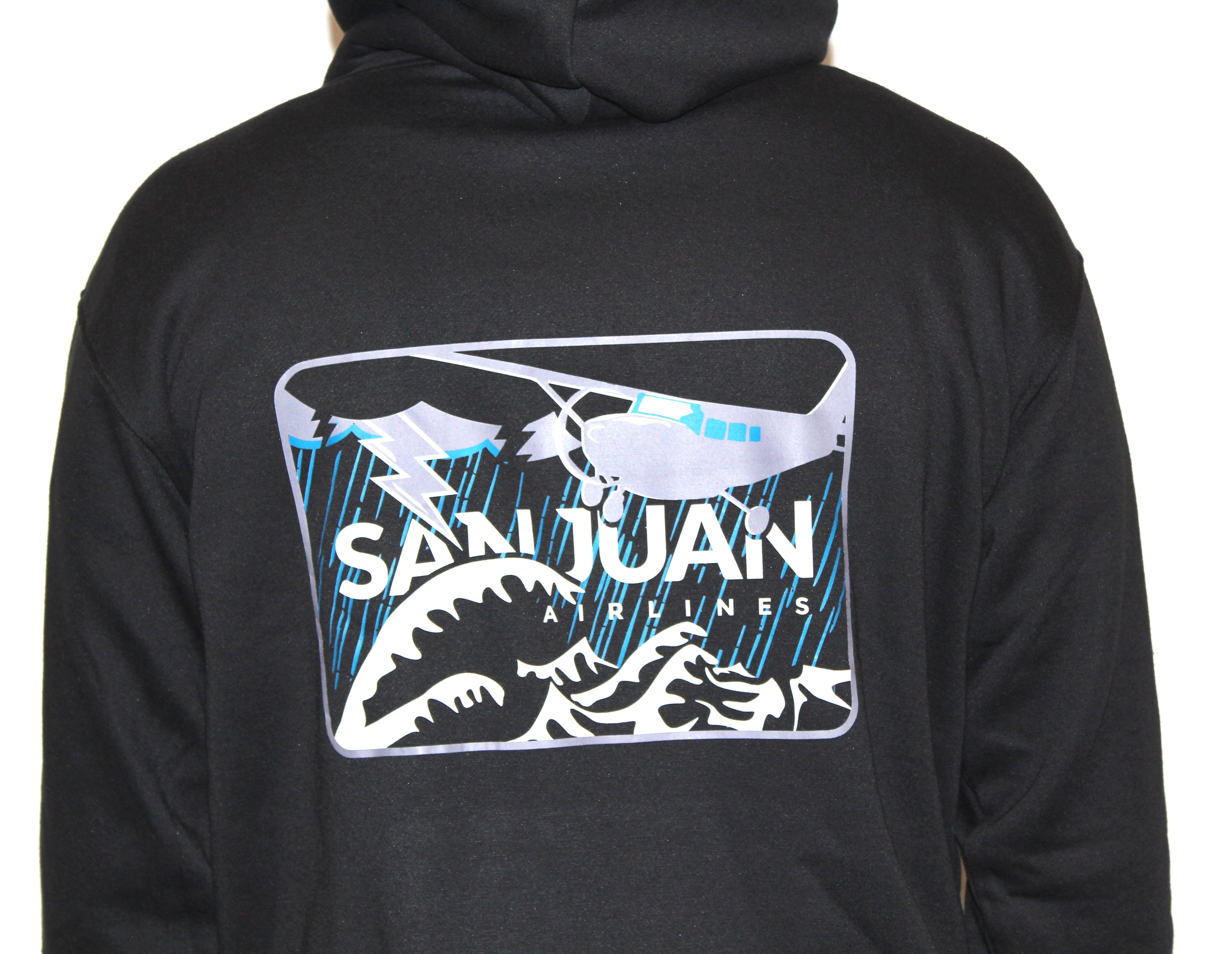 San Juan Airlines “Storm Flight” Hoodie -Large