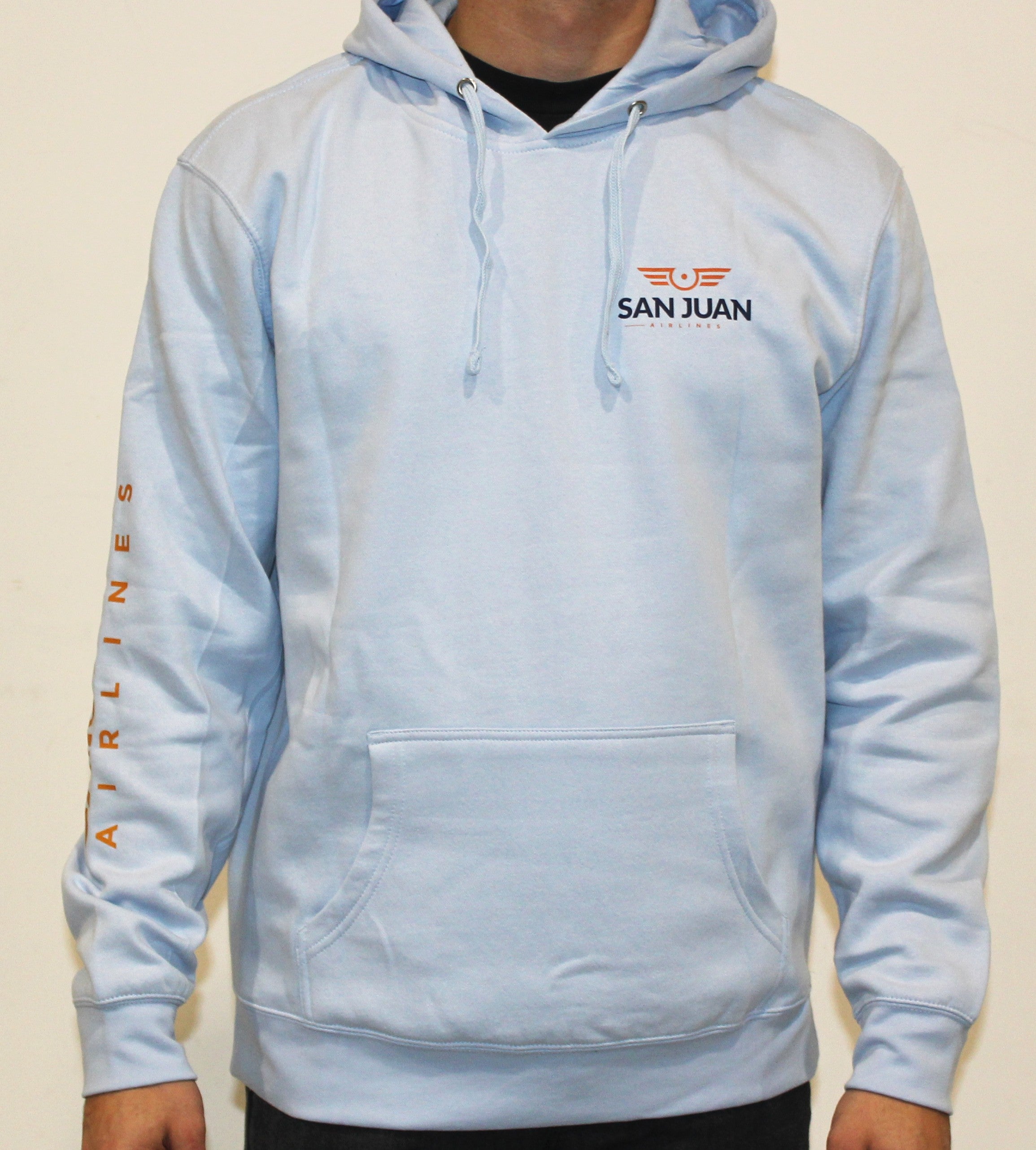 San Juan Orcas Jumping Hoodie – Baby Blue
