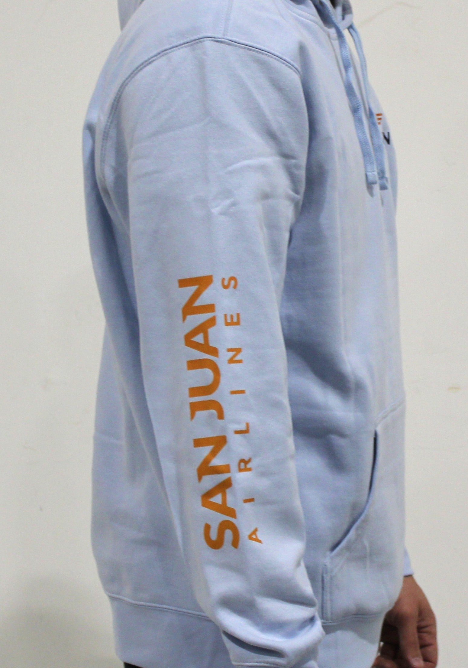 San Juan Orcas Jumping Hoodie – Baby Blue