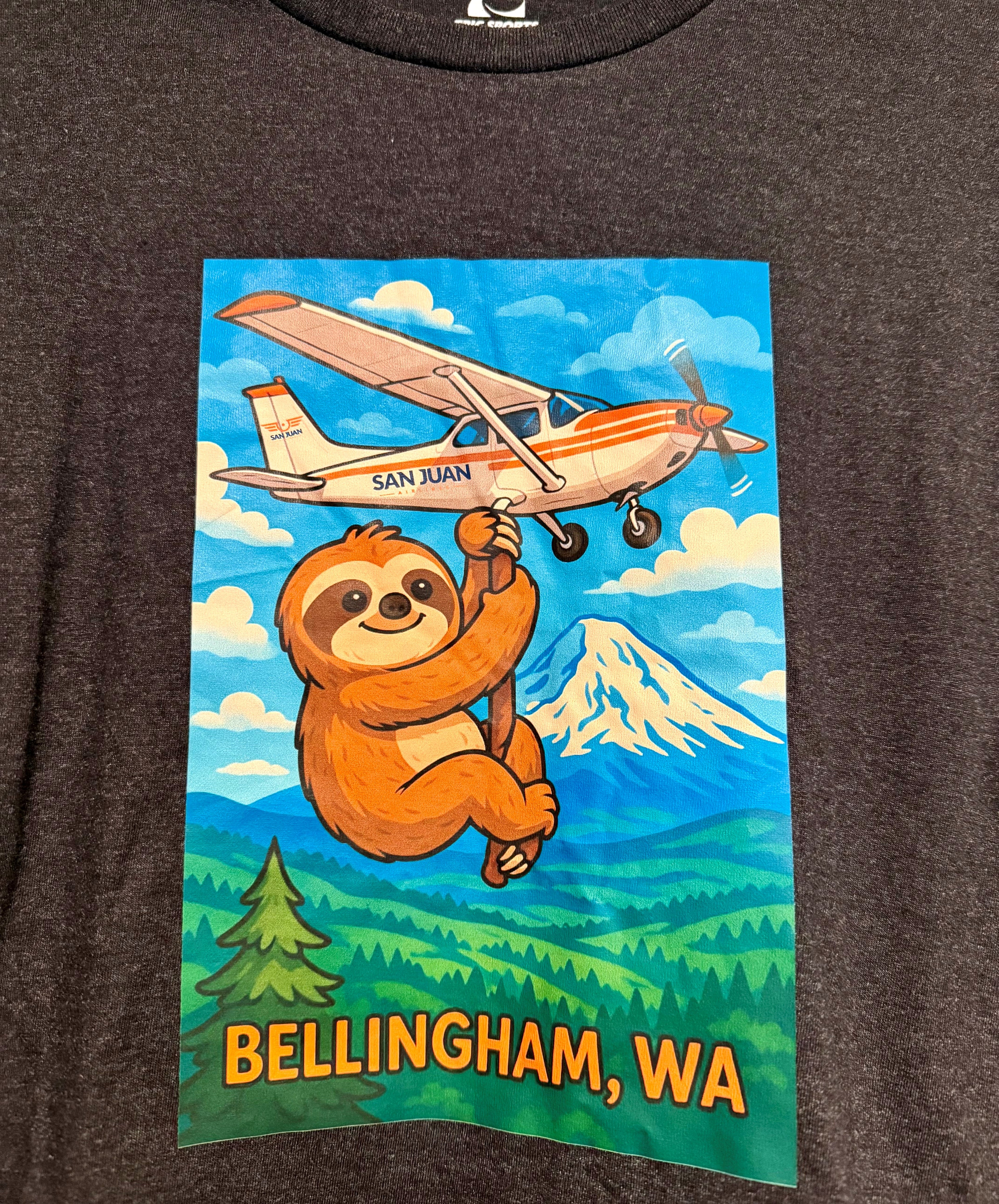 San Juan Airlines “Bellingham Sloth” Tee - Small